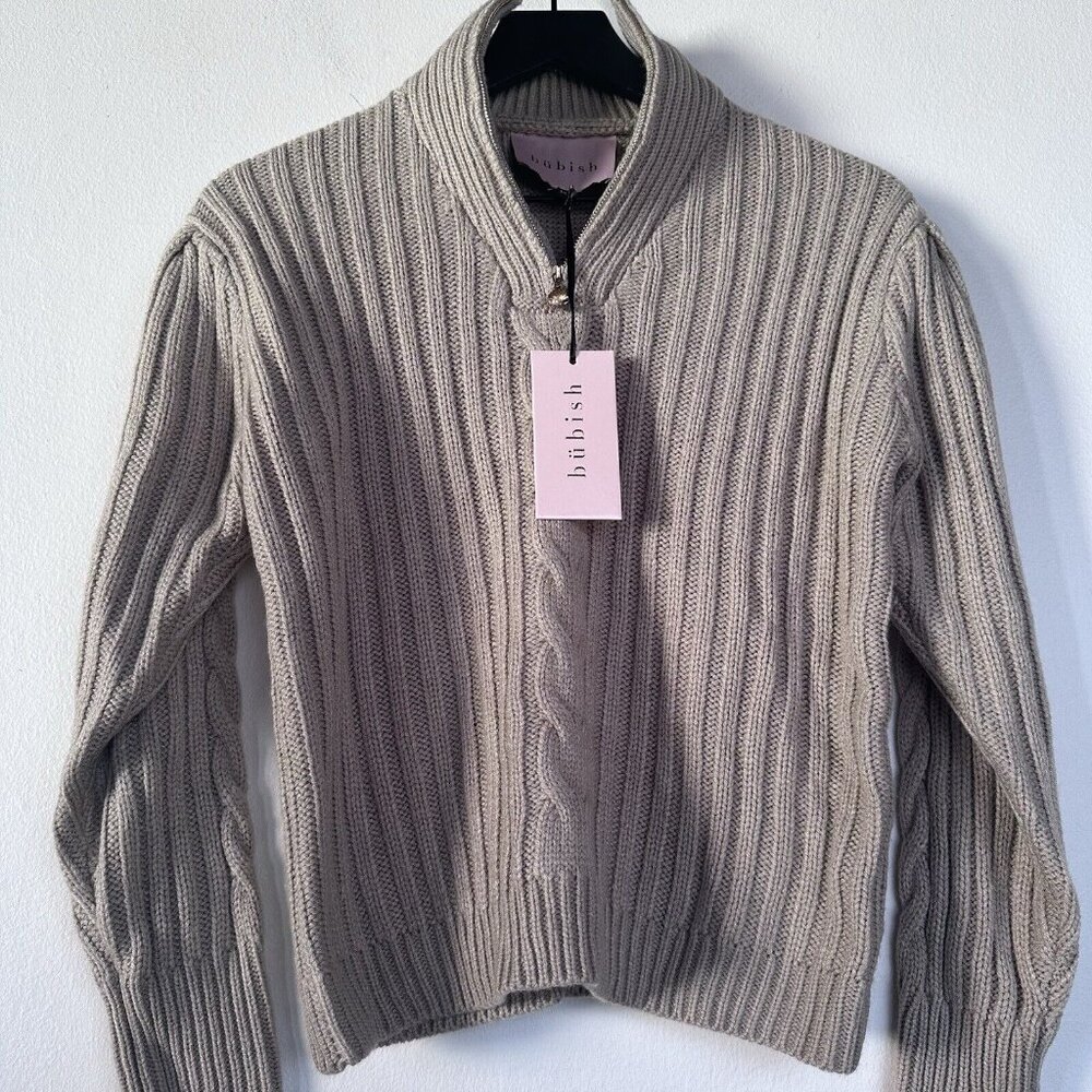 Bubish Daria Sweater Beige Chunky Knit - Picture 2 of 6